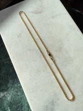 Load image into Gallery viewer, Italian Gold Vermeil Rope Chain 16”
