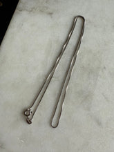 Load image into Gallery viewer, Vintage Sterling Silver Micro Box Chain 17.5”
