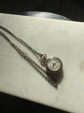 Load image into Gallery viewer, Antique Sterling Silver Enamel Swan Necklace
