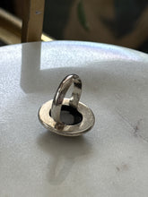 Load image into Gallery viewer, Black Onyx Sterling Silver Ring Size 7.25
