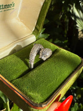 Load image into Gallery viewer, Dual Panther CZ Sterling Silver Ring Size 7
