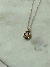 Load image into Gallery viewer, 14k Yellow Gold Opal &amp; Diamond Necklace 19”
