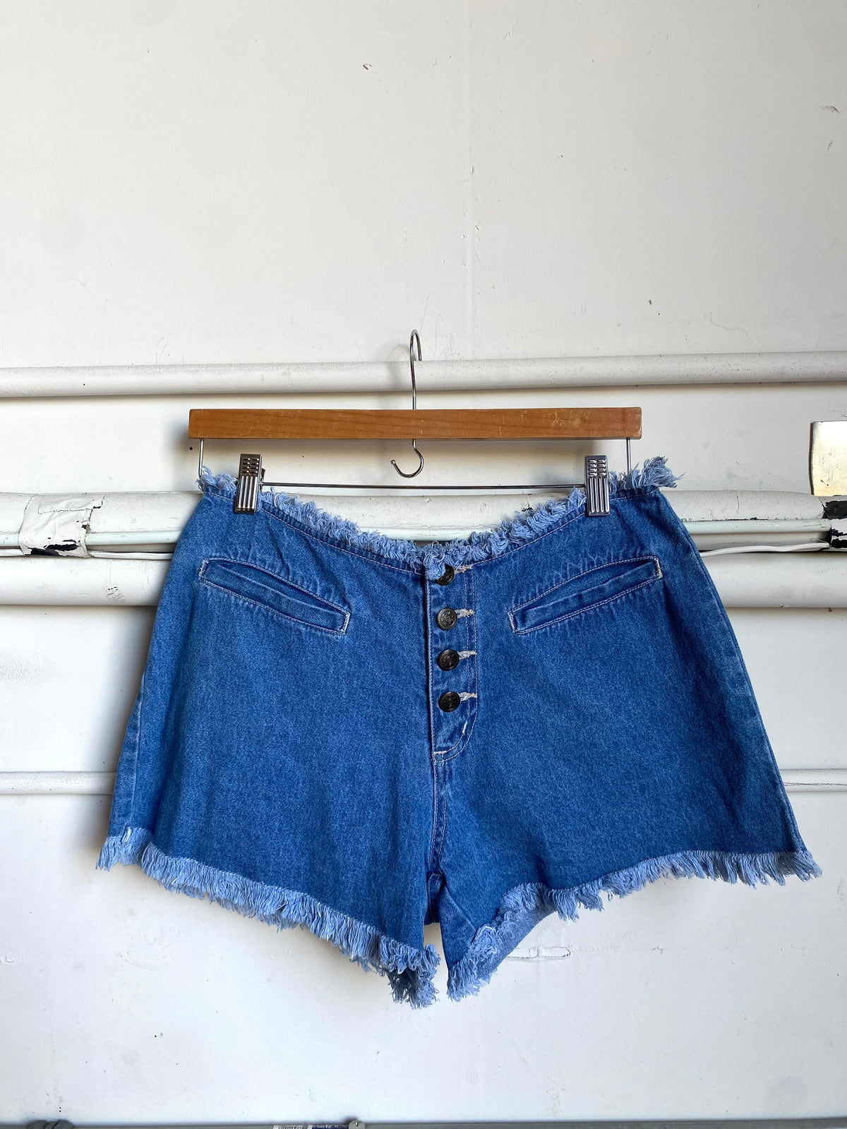 Vintage S.L.A. Frayed Cutoff Jean Shorts