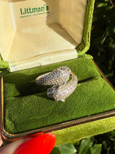 Load image into Gallery viewer, Dual Panther CZ Sterling Silver Ring Size 7
