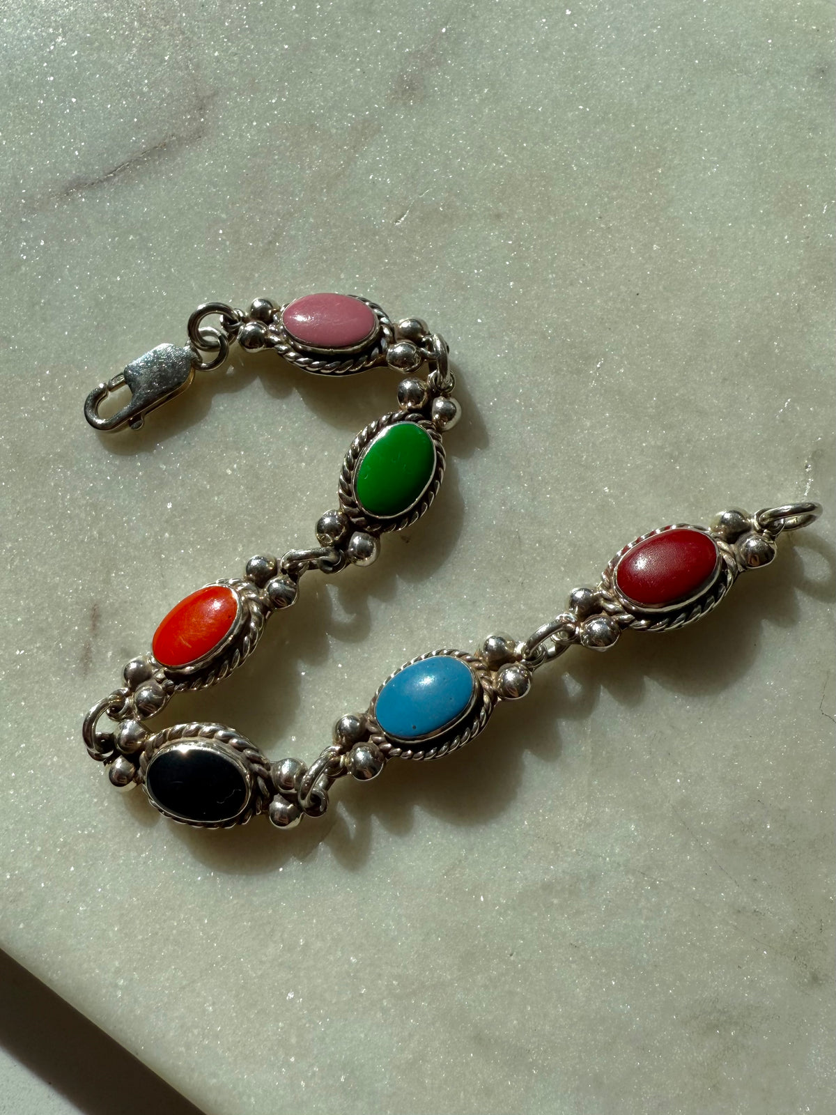 Vintage Sterling Silver Bracelet 8”