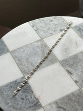 Load image into Gallery viewer, Heart Link Sterling Silver Bracelet 7.25”
