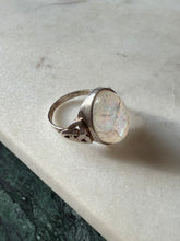 Load image into Gallery viewer, Sparkle Resin Sterling Silver Ring Size 9.25
