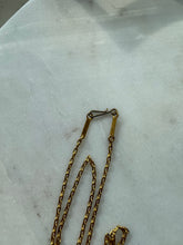 Load image into Gallery viewer, Enamel Floral Goldtone Costume Necklace 20”
