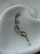 Load image into Gallery viewer, Dainty Micro Box Chain Sterling Bracelet 7.25”
