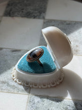 Load image into Gallery viewer, Vintage Agate Sterling Silver Ring Size 4.25
