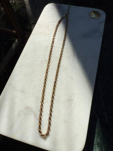Load image into Gallery viewer, Gold Vermeil Rope Chain Necklace 20”-22”
