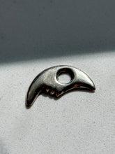 Load image into Gallery viewer, Flat Back Crescent Moon Sterling Pendant
