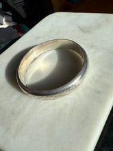Load image into Gallery viewer, Vintage Etched Sterling Silver Bangle Bracelet
