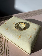 Load image into Gallery viewer, Pavé Gold Vermeil Crossover Ring Size 6.25
