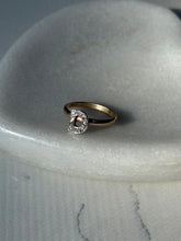 Load image into Gallery viewer, Vintage Diamond ‘D’ 14k Gold Ring Size 7
