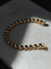 Load image into Gallery viewer, Italian Gold Vermeil San Marco Link Bracelet 7.5”
