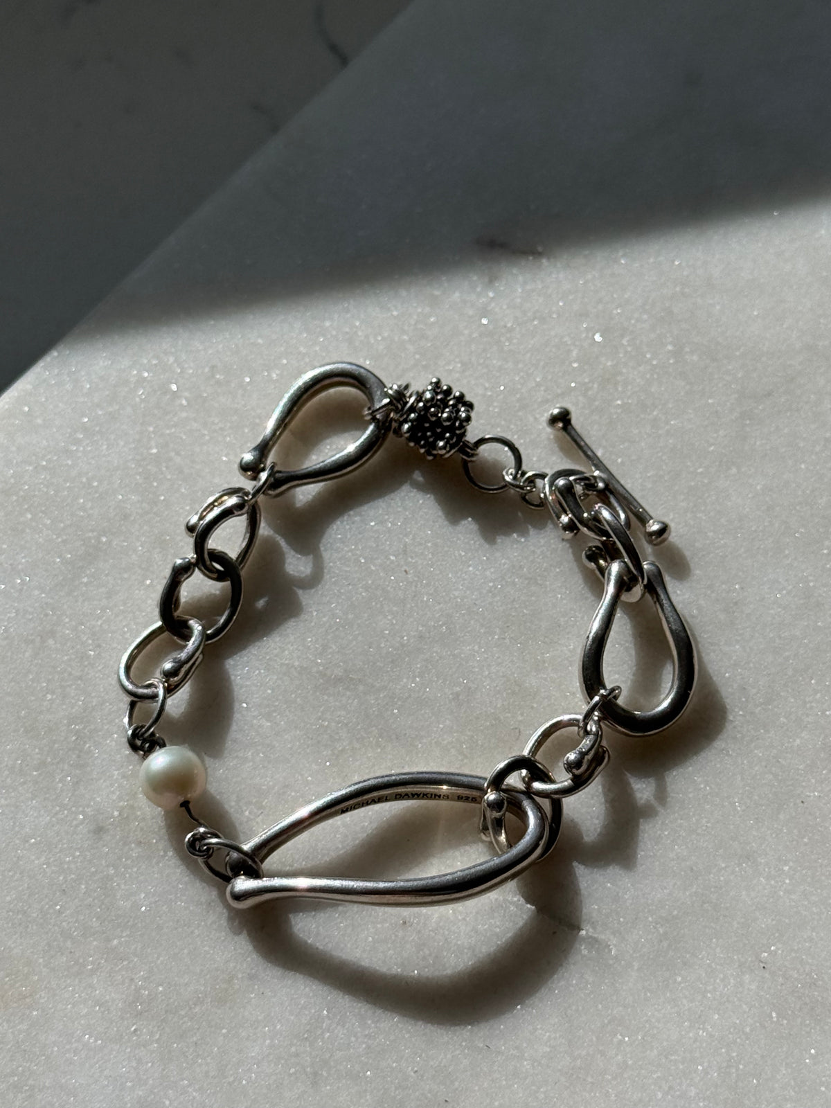 Michael Dawkins Sterling Silver Bracelet 7.5”