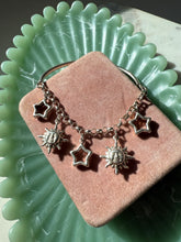 Load image into Gallery viewer, Celestial Sun &amp; Star Sterling Silver Charm Bangle Bracelet 7.5”
