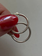 Load image into Gallery viewer, Classic Sterling Silver Hoop Earrings
