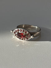 Load image into Gallery viewer, Vintage Garnet Sterling Silver Ring Size 7

