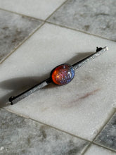 Load image into Gallery viewer, Vintage Dragons Breath Czech Glass Sterling Silver Brooch
