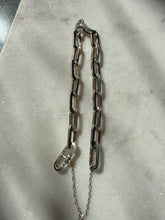 Load image into Gallery viewer, Rare Vintage Sterling Silver Paperclip Link Bracelet
