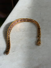 Load image into Gallery viewer, Milor Gold Vermeil Double Sided Bracelet 7.5”
