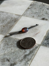 Load image into Gallery viewer, Vintage Dragons Breath Czech Glass Sterling Silver Brooch
