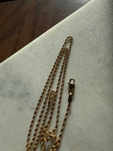 Load image into Gallery viewer, Vintage 14k Yellow Gold Rope Chain 16”
