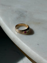 Load image into Gallery viewer, Diamond &amp; Ruby 14k Gold Ring Size 4.75
