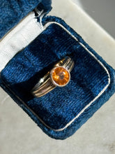 Load image into Gallery viewer, Vintage Spessartine Garnet 14k Gold Ring Size 8
