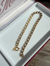 Load image into Gallery viewer, Gold Vermeil Curb Link Bracelet 7”
