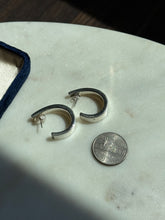 Load image into Gallery viewer, Sterling Silver Half Hoop Earrings
