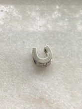 Load image into Gallery viewer, Natural Diamond 14k White Gold Horseshoe Slider Pendant
