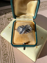 Load image into Gallery viewer, Judith Ripka Blue Sapphire Sterling Silver Ring Size 7
