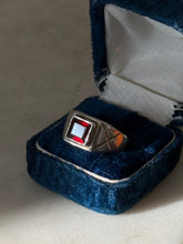 Load image into Gallery viewer, Garnet Sterling Silver Ring Size 7.75
