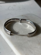 Load image into Gallery viewer, Vintage Sterling Silver Etched Bangle Bracelet
