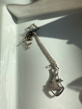 Load image into Gallery viewer, Antique Swallow Blue Bird Enamel Sterling Silver Necklace 17”
