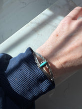 Load image into Gallery viewer, Vintage Bell Trading Turquoise Sterling Silver Cuff Bracelet 6.25”

