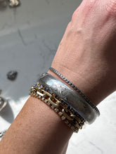 Load image into Gallery viewer, Vintage Sterling Silver Thin Bangle Bracelet

