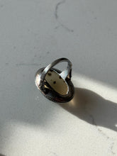 Load image into Gallery viewer, Vintage Agate Sterling Silver Ring Size 3.75
