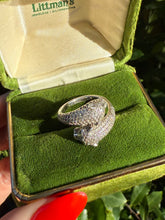 Load image into Gallery viewer, Dual Panther CZ Sterling Silver Ring Size 7
