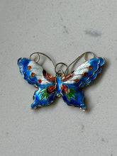 Load image into Gallery viewer, Vintage Enamel Butterfly Large Pendant
