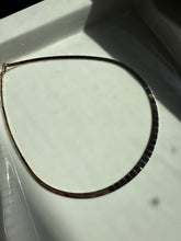 Load image into Gallery viewer, Two-Tone Sterling Silver Gold Vermeil Omega Collar Necklace 17”
