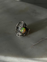 Load image into Gallery viewer, Vintage Opal Sterling Silver Ring Size 9.75
