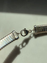 Load image into Gallery viewer, Chunky Snake Link Sterling Silver Collar Necklace 17”
