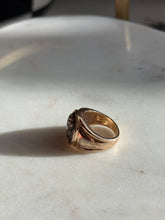 Load image into Gallery viewer, Two-Tone Sterling Cameo Ring Size 7
