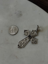 Load image into Gallery viewer, Vintage Etched Large Cross Pendant
