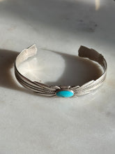 Load image into Gallery viewer, Vintage Turquoise Bell Sterling Silver Cuff Bracelet
