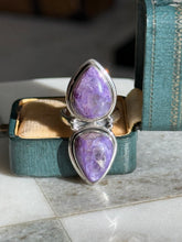 Load image into Gallery viewer, Purple Kunzite Sterling Silver Ring Size 6.25
